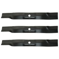 Set of 3 Mower Blades for John Deere 2025R 2027R 2032R 2210 (2015–2023) M158112
