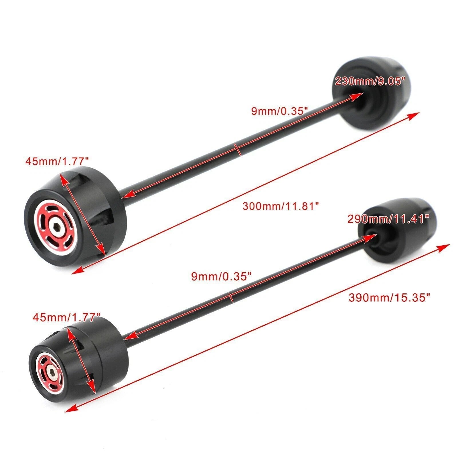 Axle Sliders Wheel Protector for Ducati Scrambler Sixty2 Desert Sled (2016–2020)