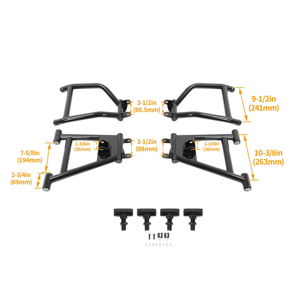 Set of 2 Rear 1.5" Offset A Arms for Kawasaki Mule Pro FXT/FX/DX/DXT (2015–2023)