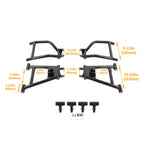 Set of 2 Rear 1.5" Offset A Arms for Kawasaki Mule Pro FXT/FX/DX/DXT (2015–2023)