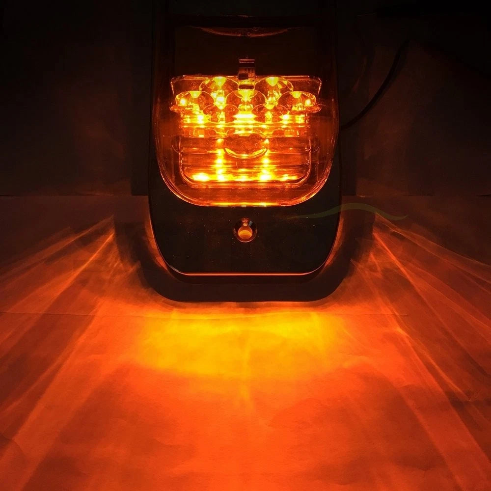2X LED Amber Side Marker Lights for Freightliner Peterbilt Western Star