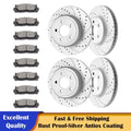 Front Rear Rotors and Brake Pads for Charger Challenger 300 (RWD)