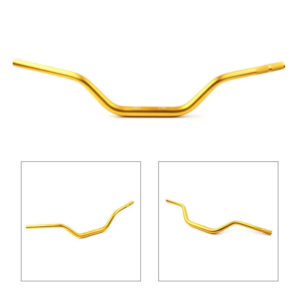 1 1/8" Mid Handlebar Fat Bars for Dirt Pit Bike Motorcycle ATV MX Gold