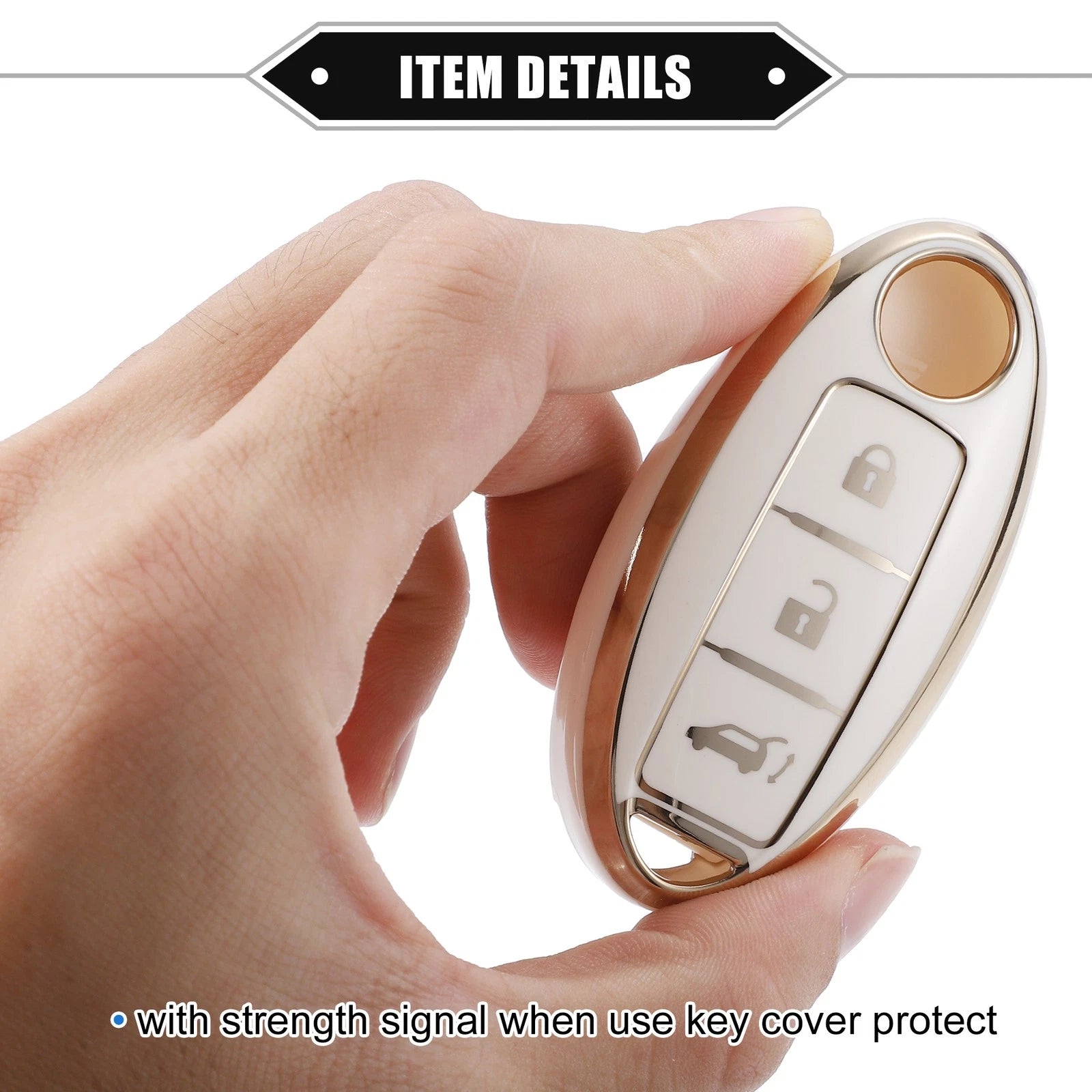 3 Button Keyless Key Fob Shell Cover Case for Nissan Altima Rogue (2013–2023)
