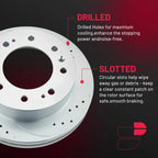 Front Drilled Rotor Brake Pad Set for GMC Sierra 2500 HD (2013–2016)