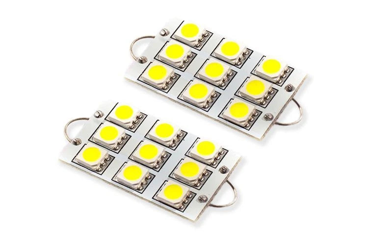 LED Bulbs 44mm SML9 Cool White 6000K Replacement for Pair Diode Dynamics (—)