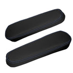 Seat Armrest Cover for Hummer H2 (2003–2006) - Leather Synthetic, Blue Stitch