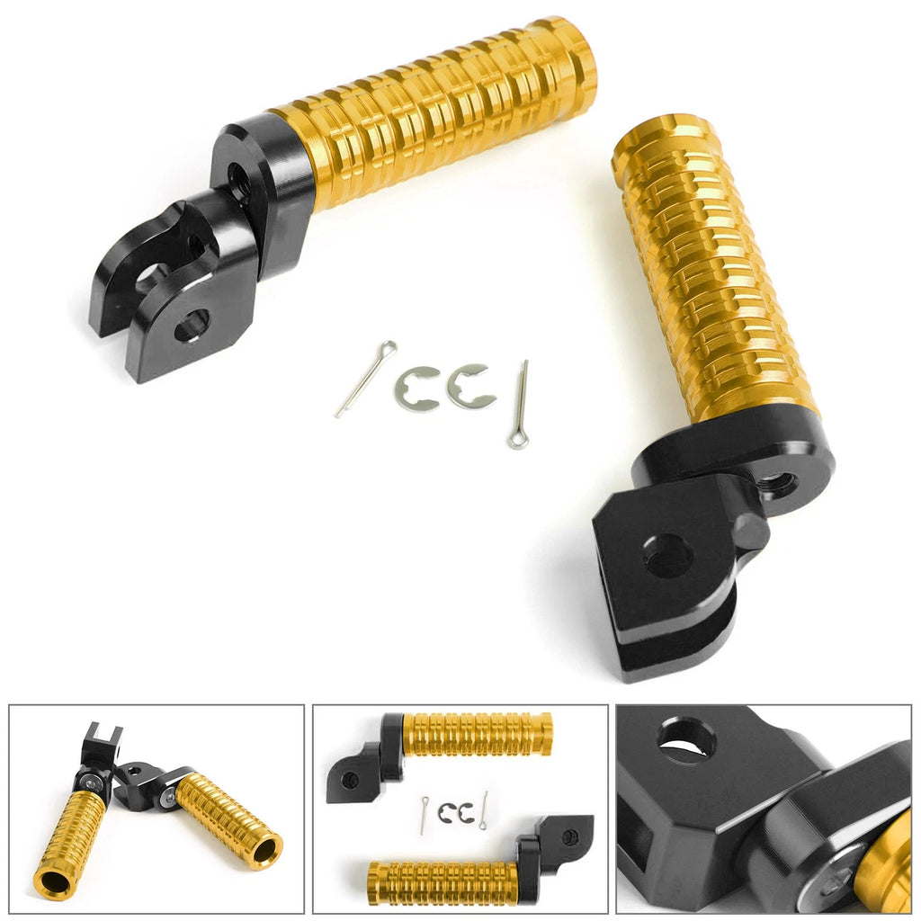 Front Footrests Foot Pegs for Honda CBR600RR, CBR1000RR, Suzuki GSX-S 750