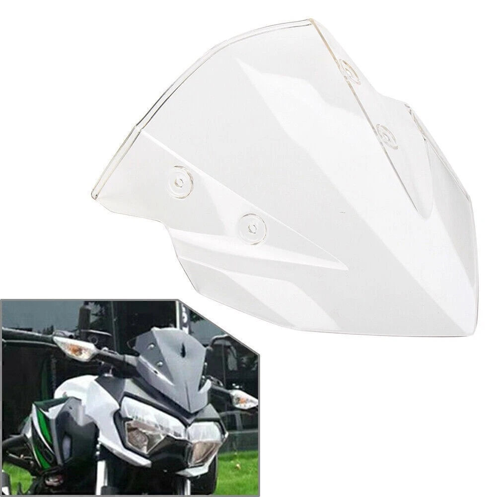 Motorcycle Windshield for Kawasaki Z400 (2018–2022) Clear ABS Plastic