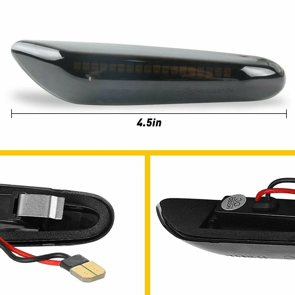 Sequential LED Side Marker Blinker for BMW E90 E60 E82 E87 E88 (2007–2013)