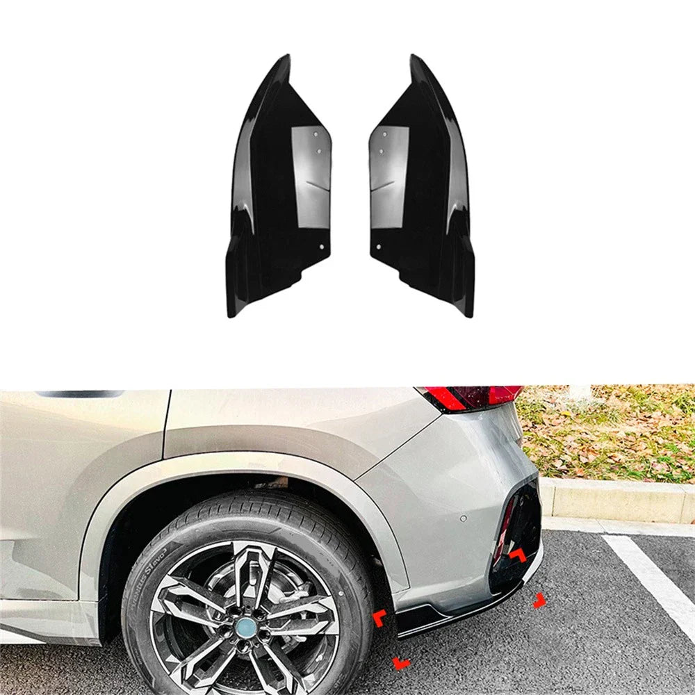 Rear Side Skirt Splitter Bumper Corner Lip for BMW X1 iX1 (2023-2024)