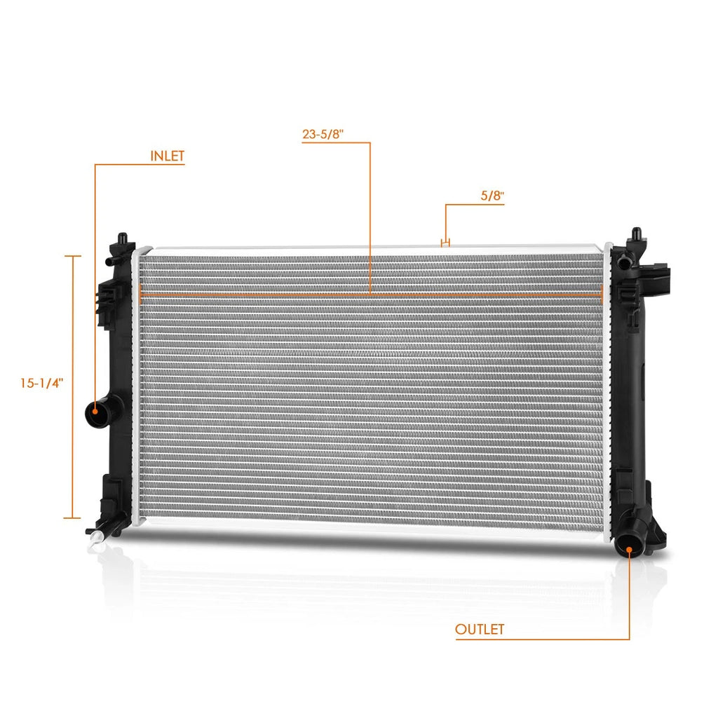 Aluminum Core Cooling Radiator DPI-13666 for Toyota C-HR/Corolla (2018–2021)