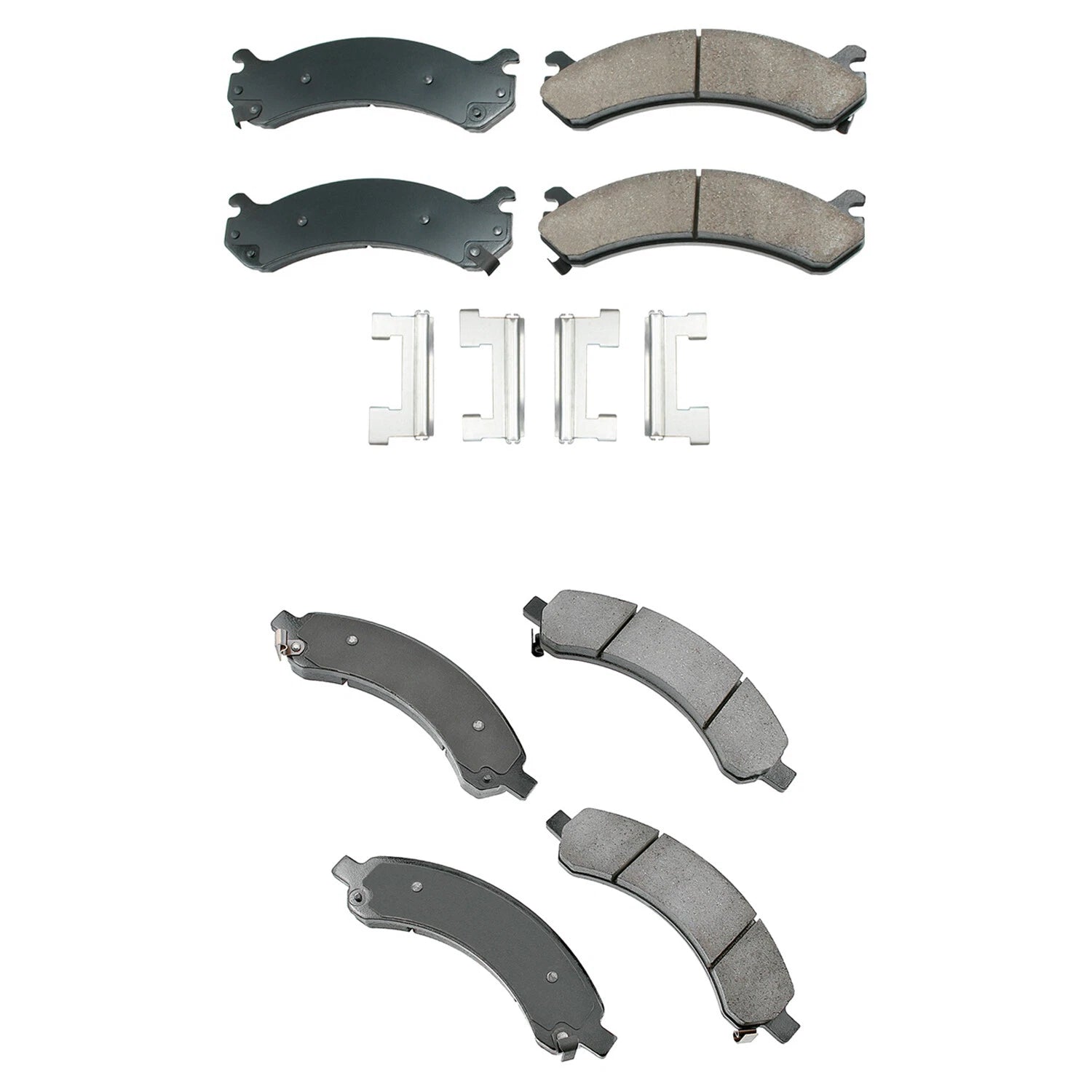Akebono ProACT Front & Rear Ceramic Disc Brake Pad Kit for Express Savana 3500 (2003–2023)