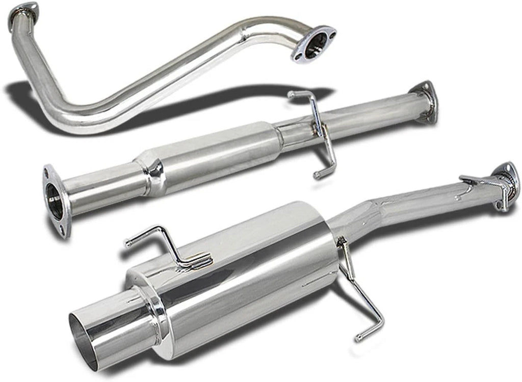 4" Tip Muffler Catback Exhaust System for Honda Prelude (1992–1996)