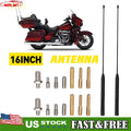 2X 16" Black Power Radio Antennas for Harley-Davidson