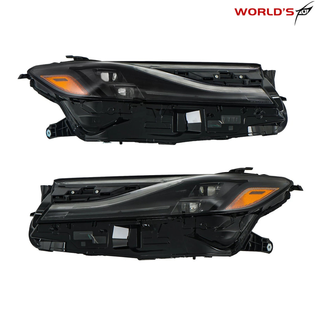 LED Headlight Pair for Toyota Camry XSE (2025) Black Trim Strip Dual Lens