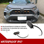 Set of 4 Raptor Style Smoked Lens Grille LED Lights for Toyota RAV4
