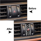 Double Flash Warning Light Panel Cover Trim for Alfa Romeo Giulia (2017–2021)