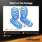 Lowering Springs Kit 1.3"F/1.5"R for Nissan Sentra (2007–2012)
