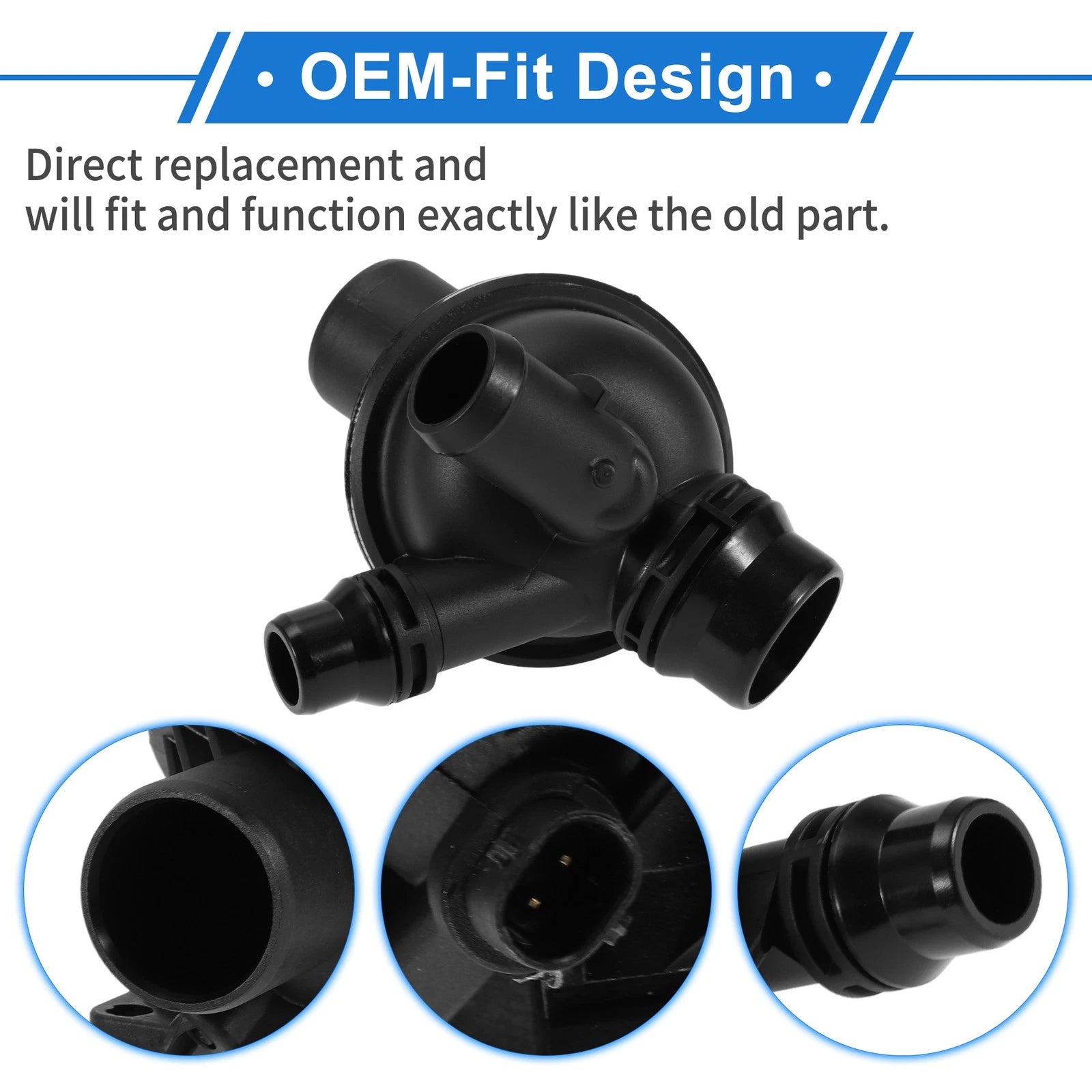 Thermostat Housing for BMW 740i 740Li (2011–2012) 11538671517 11537580627