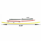 Tri-Color ABS Front Grille Cover Insert Stripe Trim for Audi A4 (2019-2019)