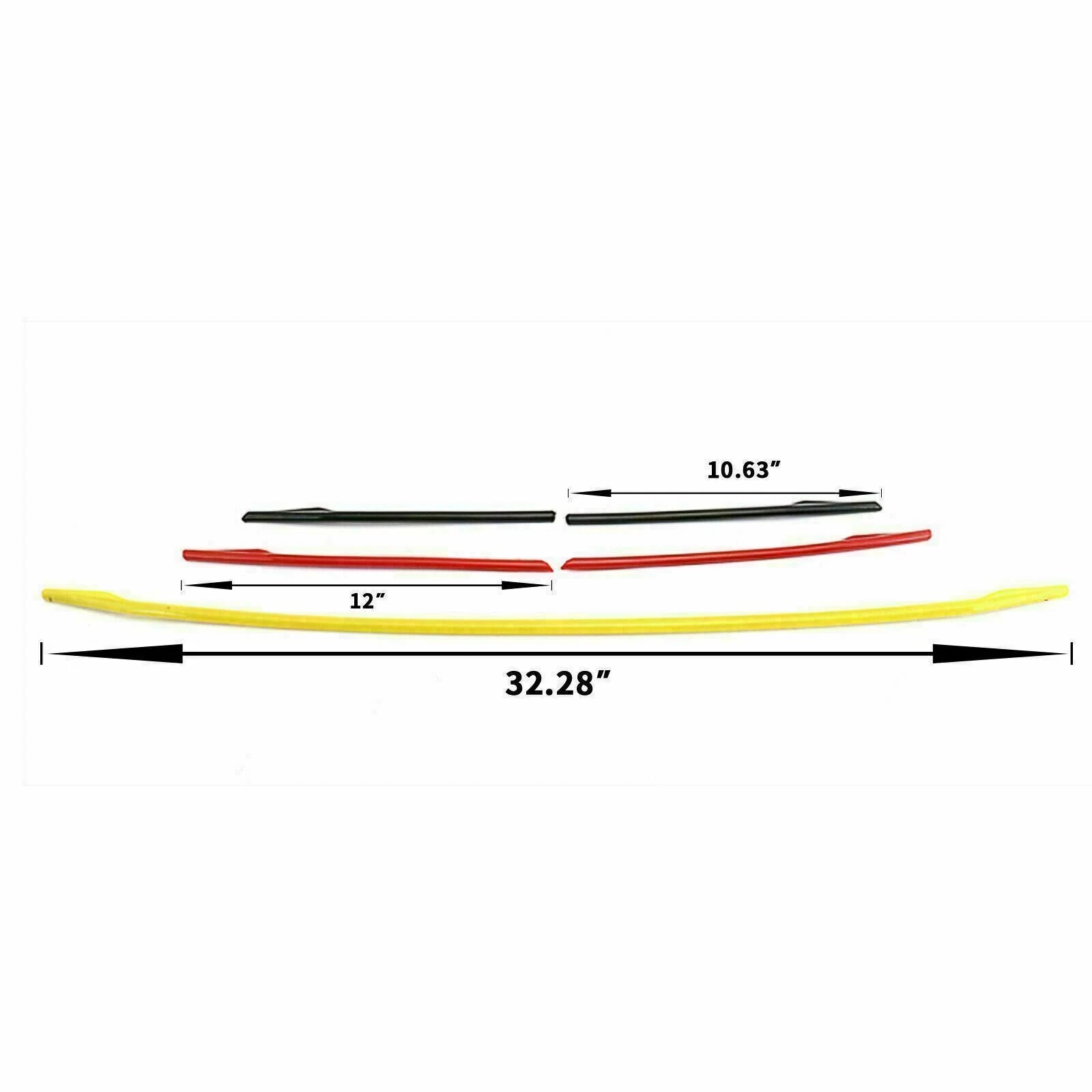 Tri-Color ABS Front Grille Cover Insert Stripe Trim for Audi A4 (2019-2019)