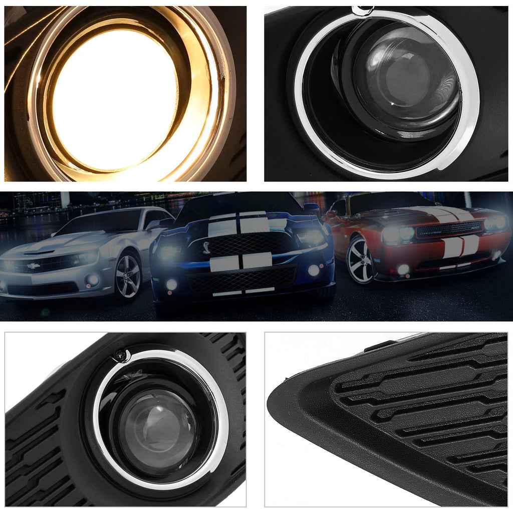 Projector Clear Lens Fog Lights for Chevy Cruze (2016–2018) - Set of 2