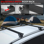Adjustable Roof Rack Cargo Carrier for Universal Fit (32"–48.5")