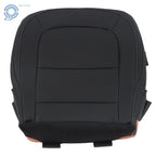 Black Leather Driver Bottom Seat Cover for Chevy Colorado Canyon (2015–2022)