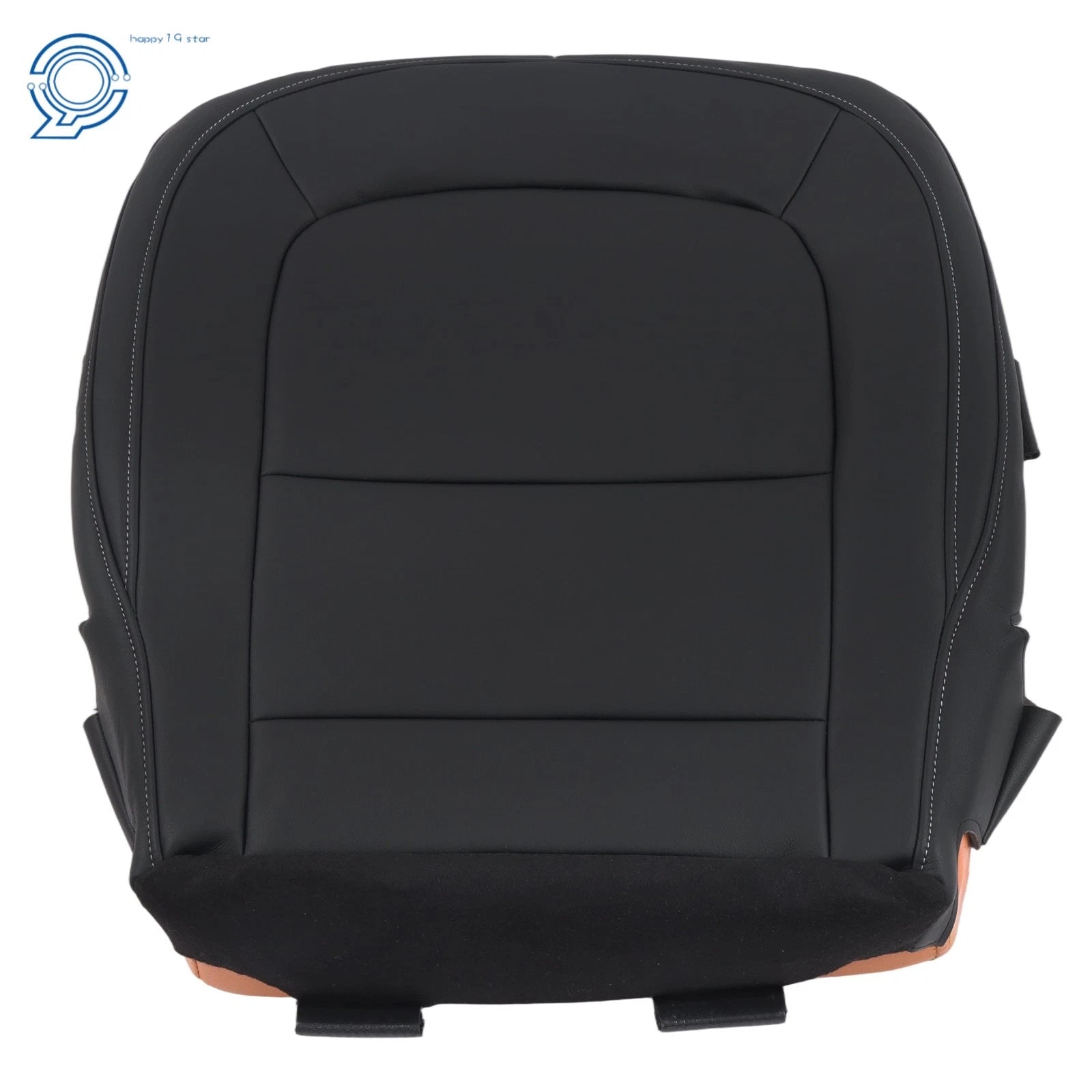 Black Leather Driver Bottom Seat Cover for Chevy Colorado Canyon (2015–2022)