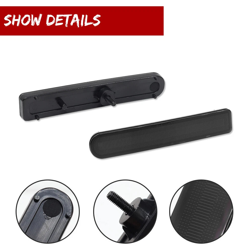 2Pcs Smoked Lens Rear Bumper Reflectors for Toyota FJ Cruiser (2007–2014)