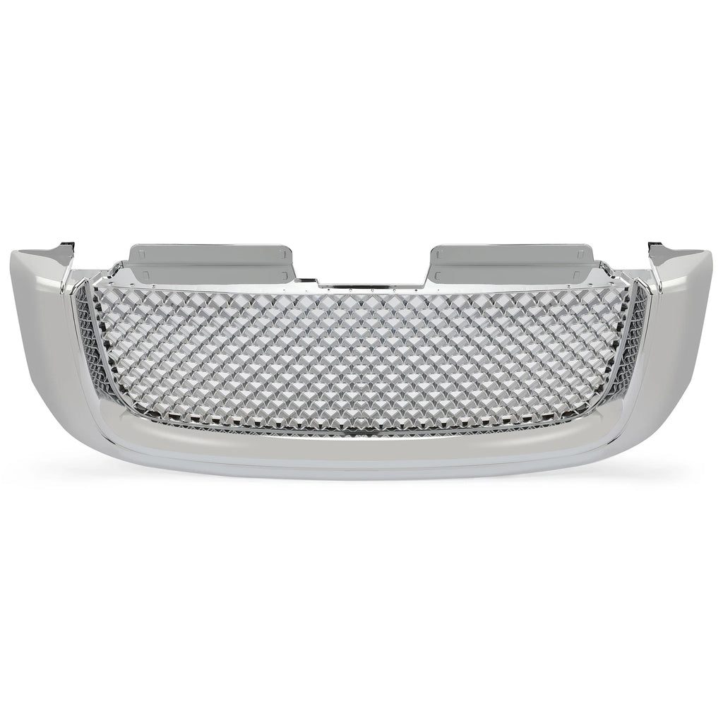 Chrome Luxury Mesh Front Upper Hood Bumper Grille for GMC Envoy (2002–2008)