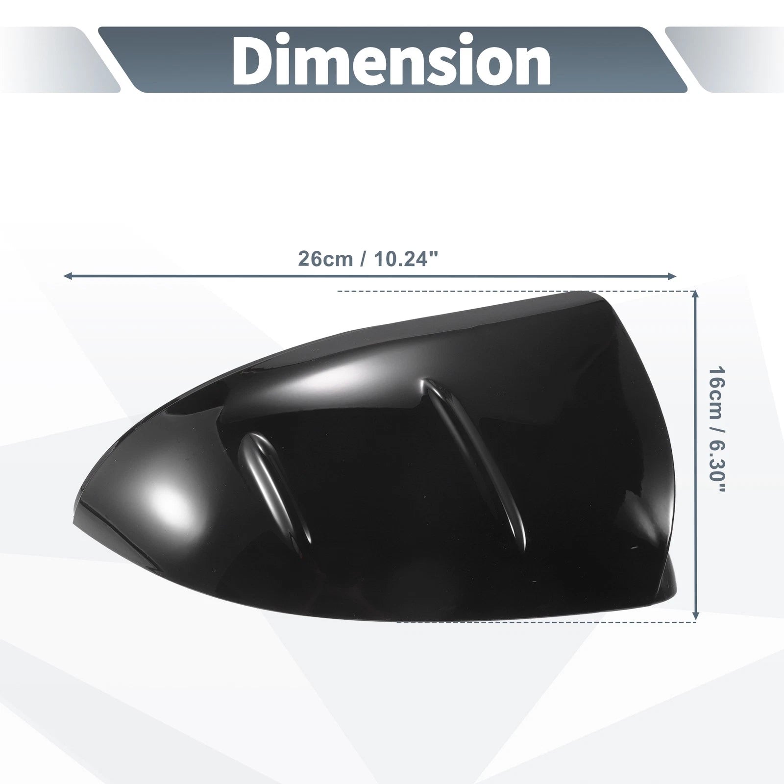 1 Pair Rearview Mirror Cover Cap Gloss Black for Mercedes-Benz C S-Class (2015–2021)
