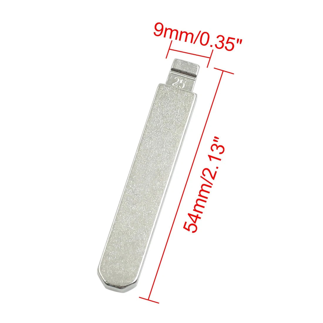 5pcs Metal Uncut Insert Blank Blade Key for Honda Accord 