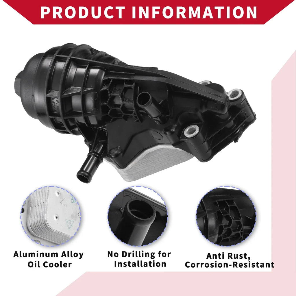 Oil Filter Housing with Seals for Mercedes-Benz CLA250 GLB250 (2014-2023)