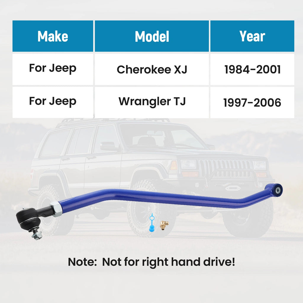 Adjustable Front Track Bar for Jeep Wrangler TJ & Cherokee XJ (1997-2006)