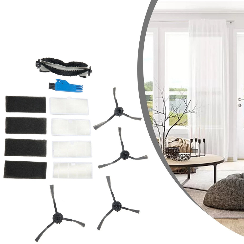 Set of 4 Side Brushes for Household Cleaning (Compatible with )
