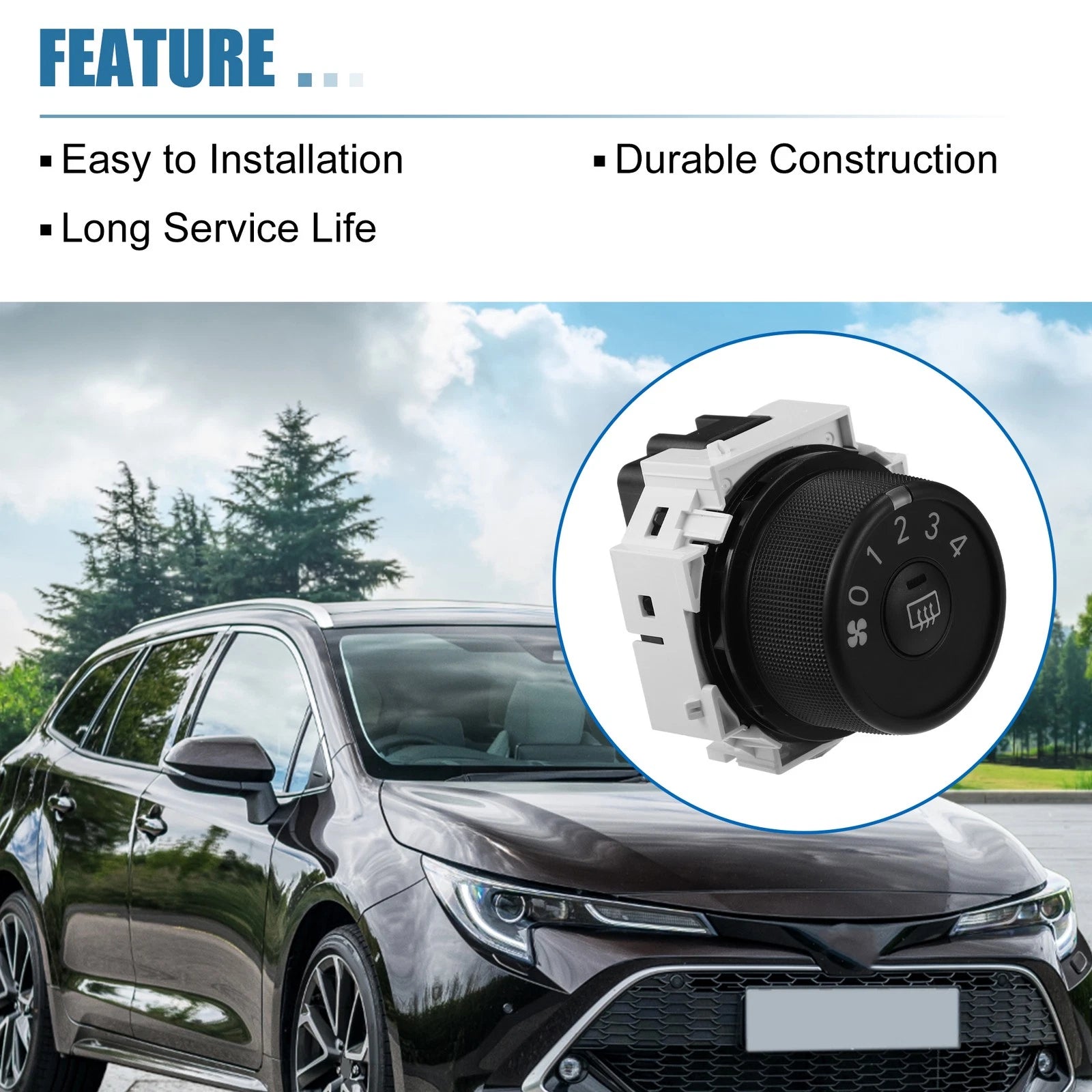 A/C Blower Fan Control Switch No. 5590212100 for Toyota Corolla XRS (2009–2013)