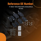 8pcs Ceramic Brake Pads Set for Nissan Maxima (2004–2008) D936 D905