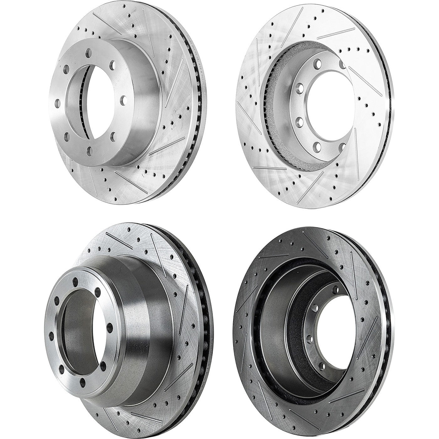 Brake Disc Set for Ford F-250 Super Duty (2012–2022) Cross-drilled Slotted