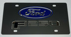 Vanity License Plate Frame for Ford F250 Pickup Truck Licensed Logo Emblem (2011–2016)