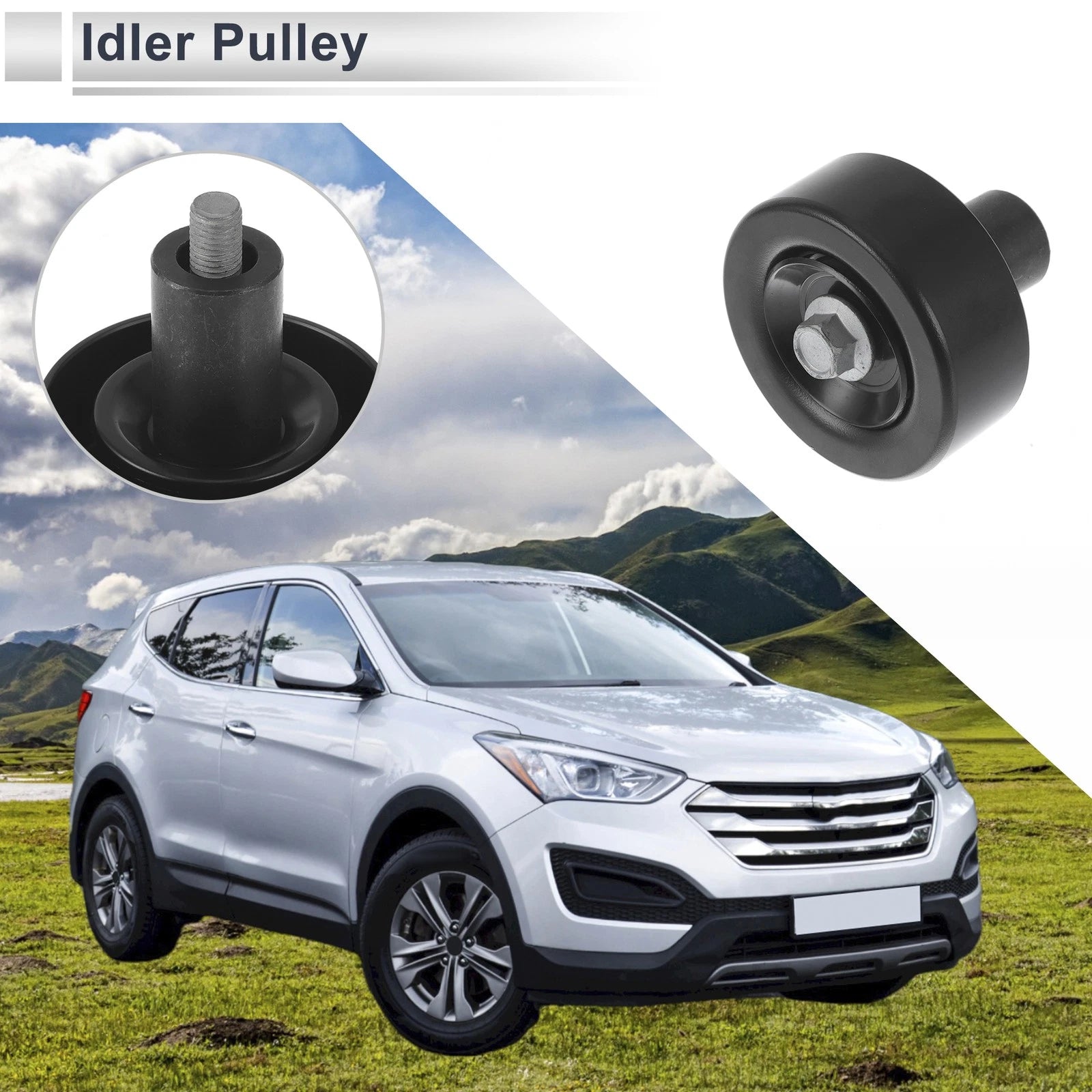 Drive Belt Idler Pulley for Hyundai Santa Fe (2010–2020) No. 252882F000