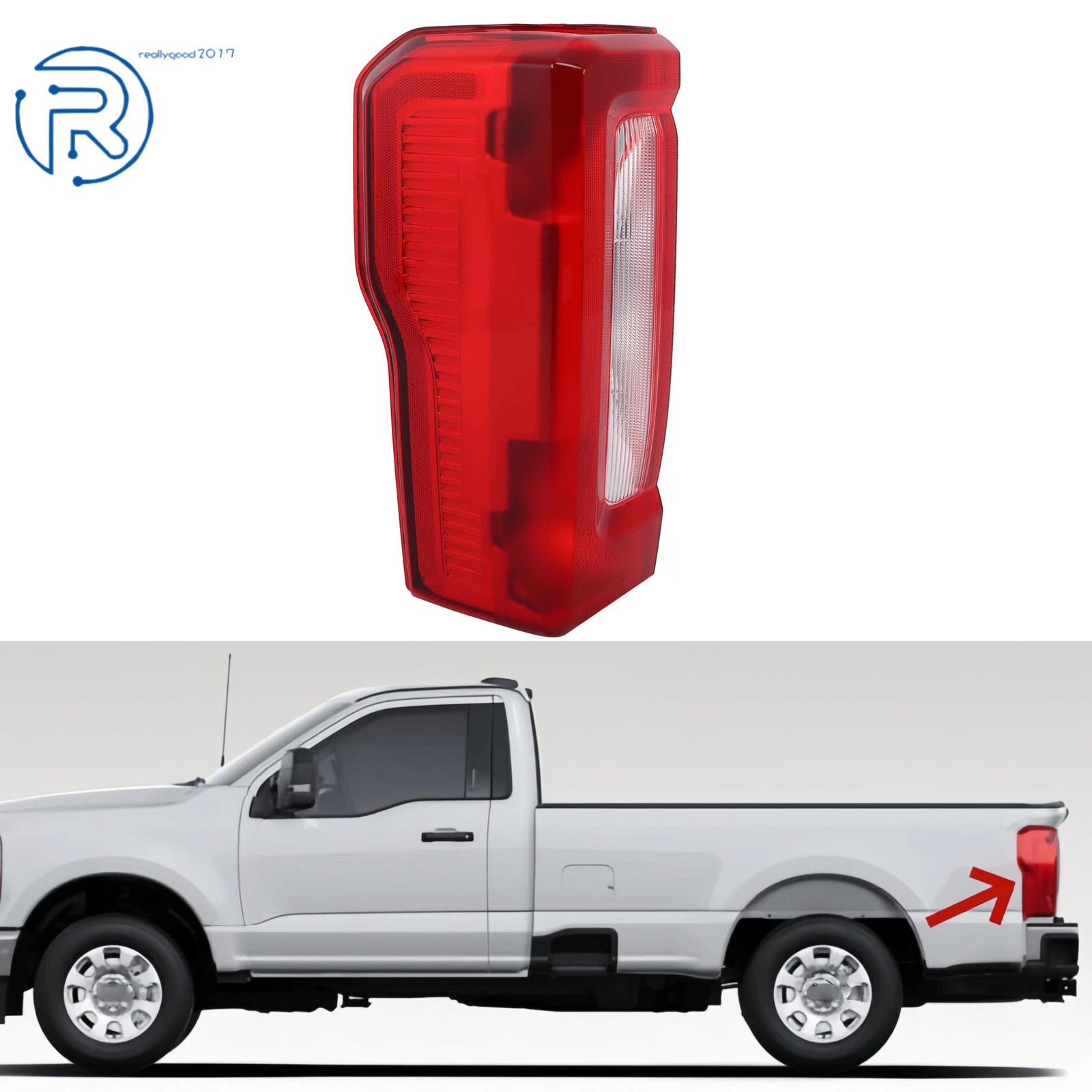 Halogen Tail Light Lamp Left Side for Ford F-250 F-350 (2023–2024)