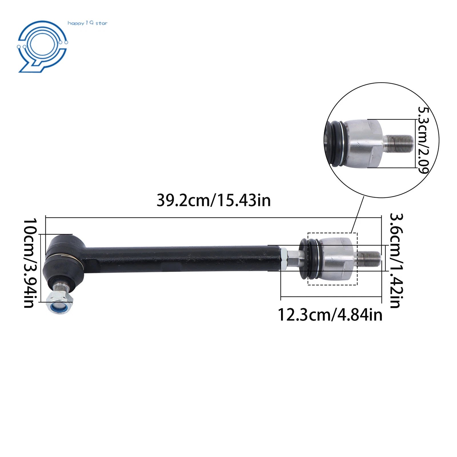 2 Steering Arm Tie Rod Ball Joints for Case 580M 580SM 580L 586G 586H