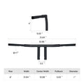 1.25'' 8" Rise T-Bars Handlebar for Harley Sportster Dyna Touring