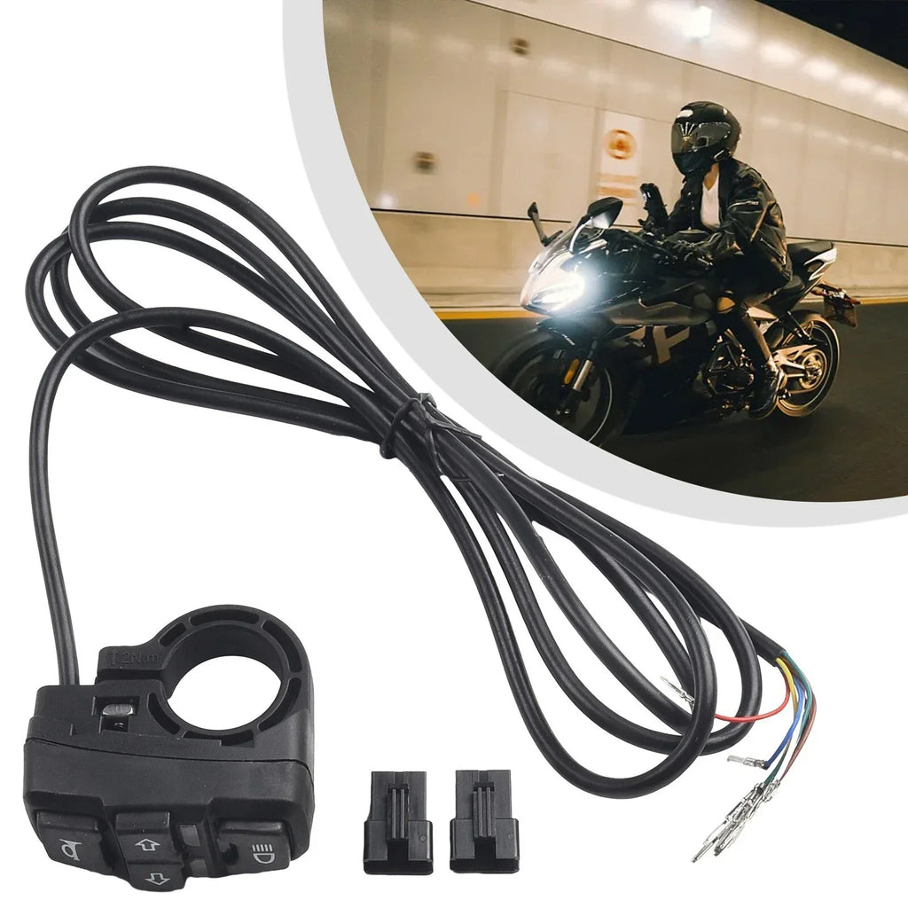 Switch Handle Turn Signal Light On/Off Button Waterproof for Motorcycle
