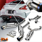 Catback Exhaust Muffler for Nissan 370Z Z34 (2009–2016) Dual 4.5" Burnt Tip