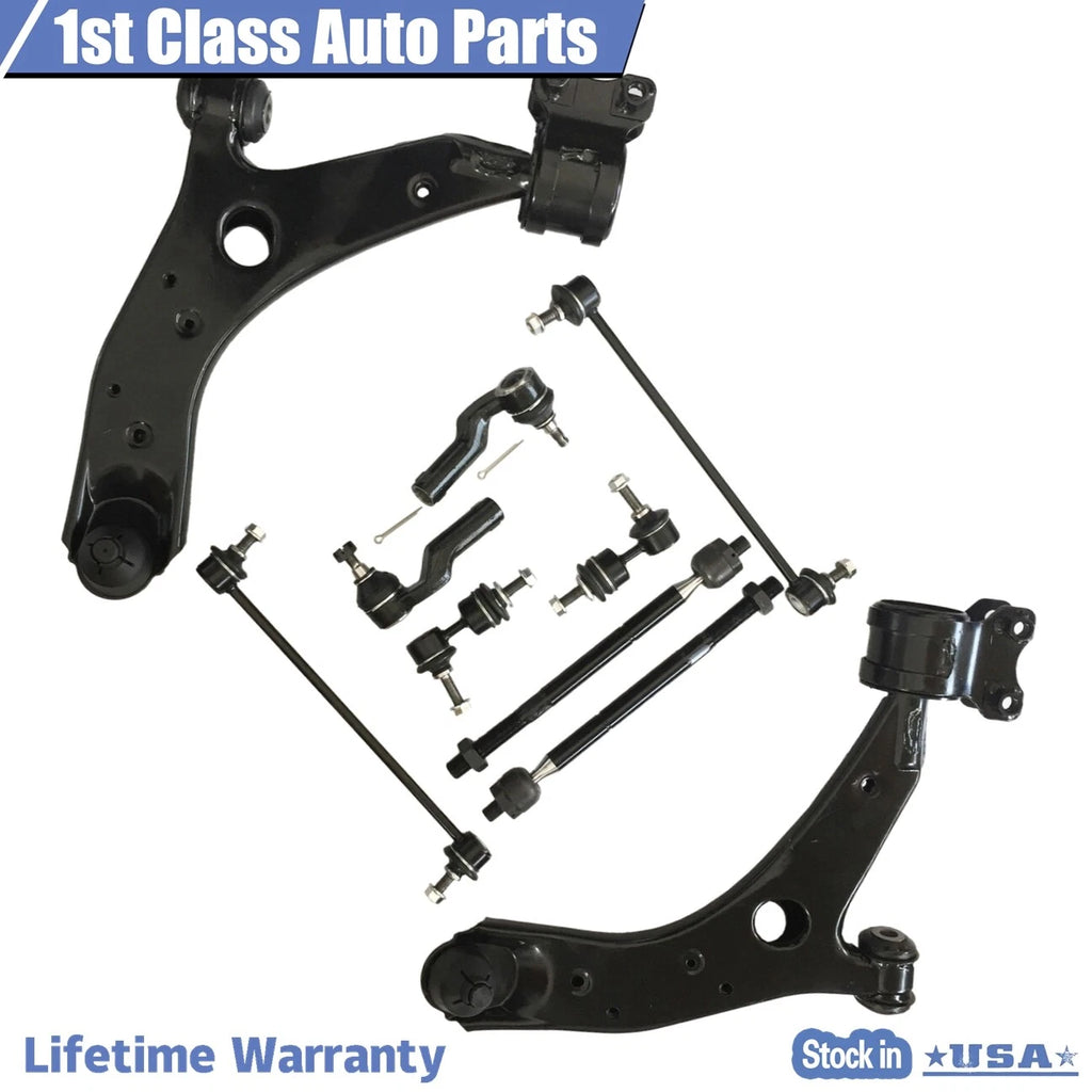 10pc Front Suspension Lower Control Arm Sway Bar for Mazda 3 (2004-2009)