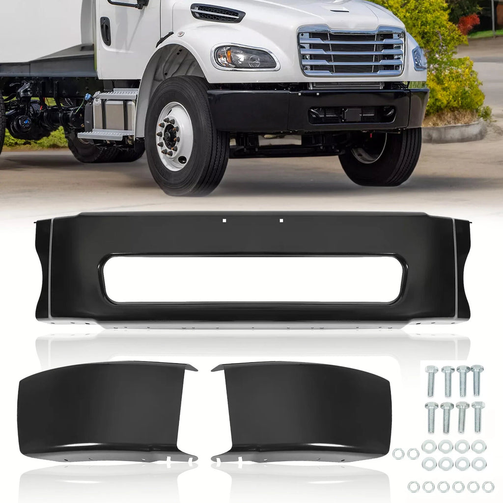Front Bumper Steel Black for Freightliner M2 106/112 Business Class (2003–2021)