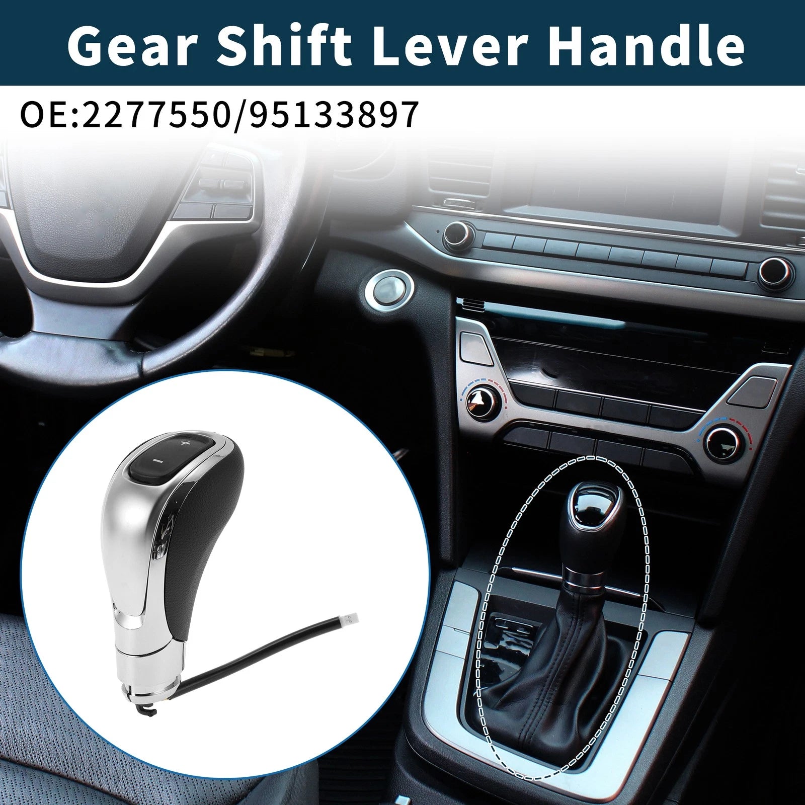 Automatic Gear Shift Knob Handle for Buick Encore (2013–2019) No. 2277550 Plastic